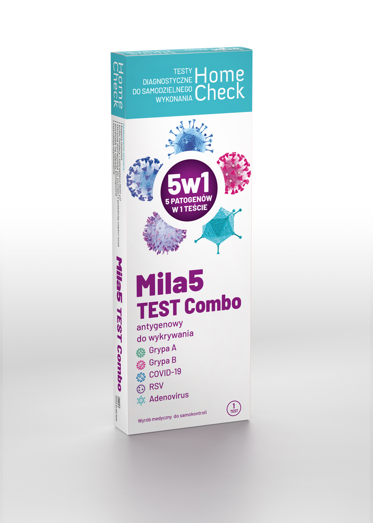 Mila5 Test Combo. Szybki test antygenowy 5w1