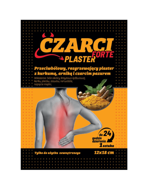 Rozgrzewający plaster z kurkumą, arniką i czarcim pazurem